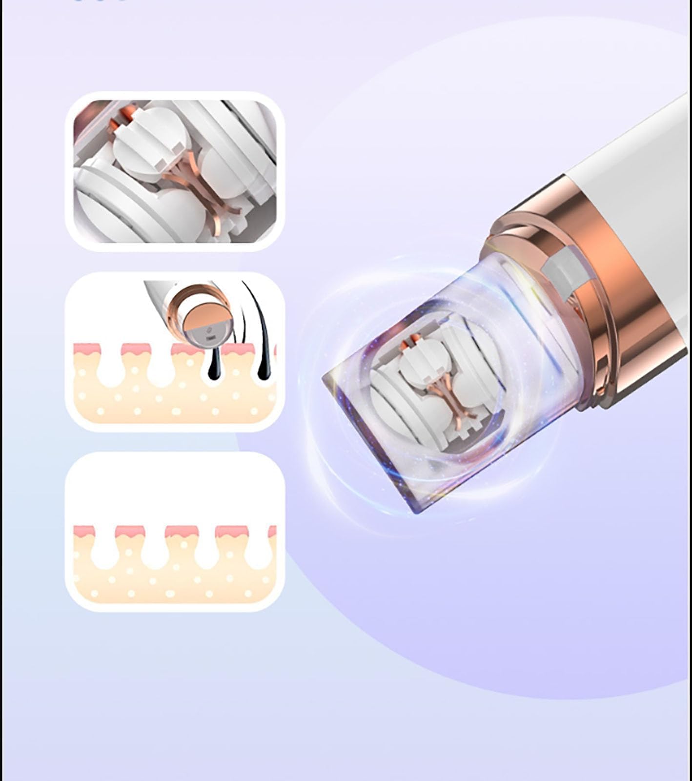 HeroEpilator Facial Hair Remover for Women - 7-in-1 Electric Razor & Painless Body Shaver - 2024 Upgraded Pink Hair Removal Device for Face, Legs, Arms & Bikini Line - Perfect for Travel & Daily Grooming
