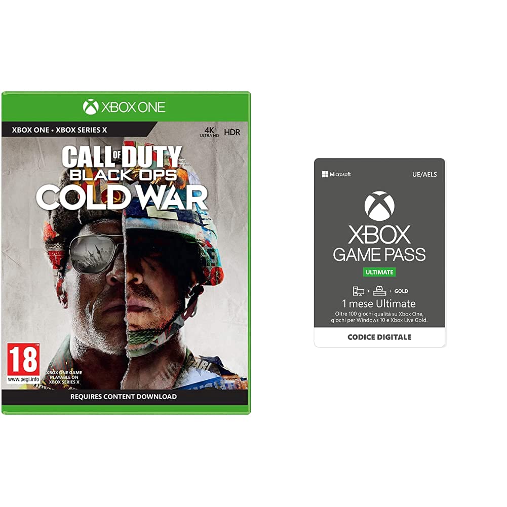Call of Duty: Black Ops Cold War for Xbox One & PC | Xbox Game Pass Ultimate 1 Month Subscription - Digital Download Code | First-Person Shooter Game for Online Multiplayer & Campaign Mode