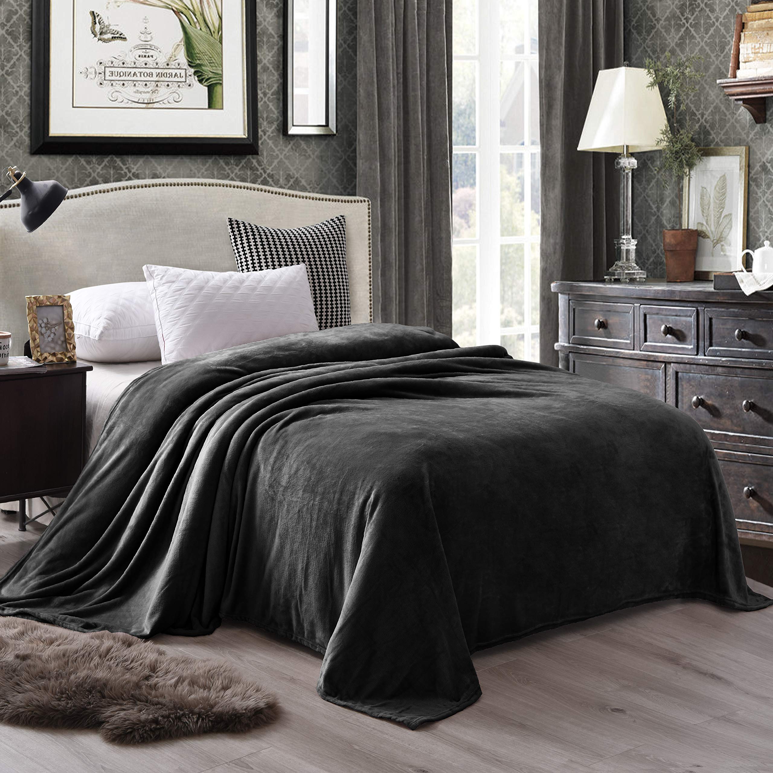 Luxury Velvet Plush Micro Fleece 6-Piece Sheet Set - King Size with 20