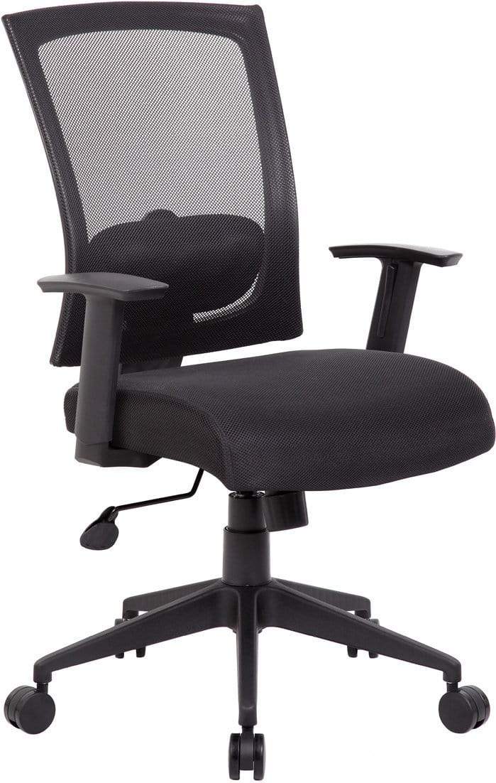 Ergonomic Boss Mesh Back Task Chair [B6706] - Comfortable Office Chair for Long Hours, Home & Business Workspaces