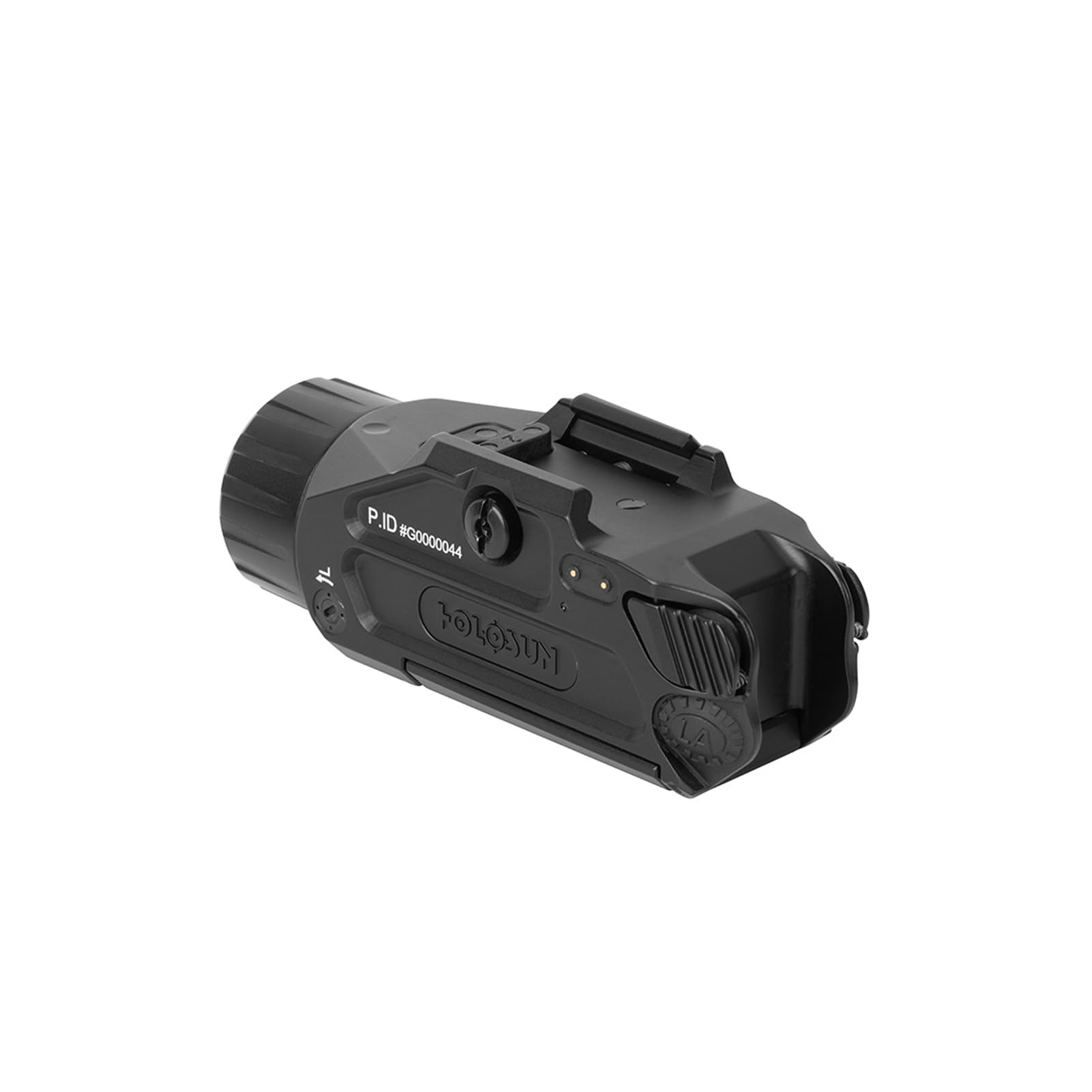 HOLOSUN P.ID Plus Pistol Mounted White Light with Green Laser - 900/450 Lumen Rechargeable Tactical Flashlight for Handguns - High/Low Modes, Waterproof Aluminum, USB-C Charger & Multi-Tool Included - Perfect for Home Defense, Law Enforcement, and Concealed Carry
