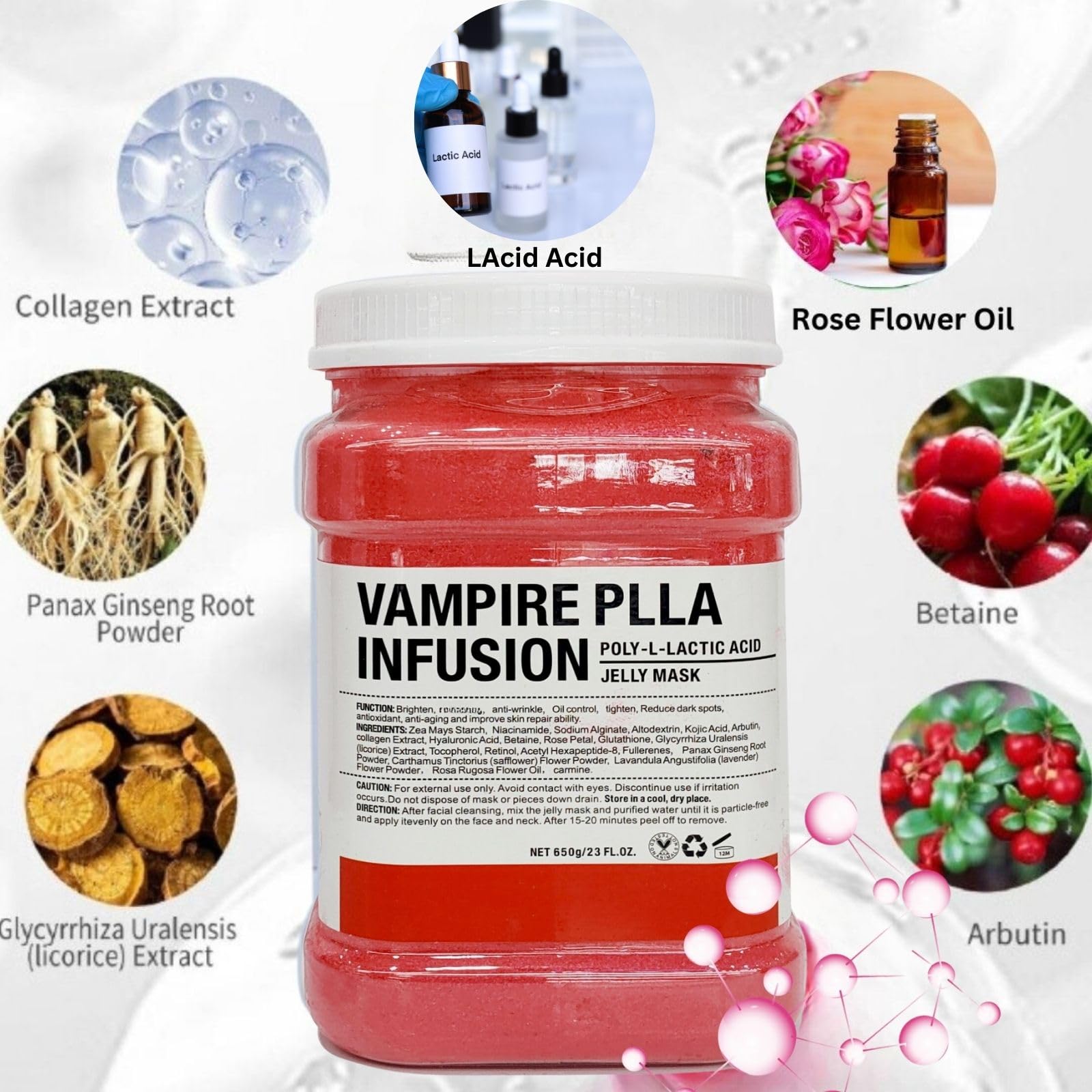 Vajacial Hydro Jelly Mask Powder - Professional Face Mask for Women & Teens - Spa & Home Use