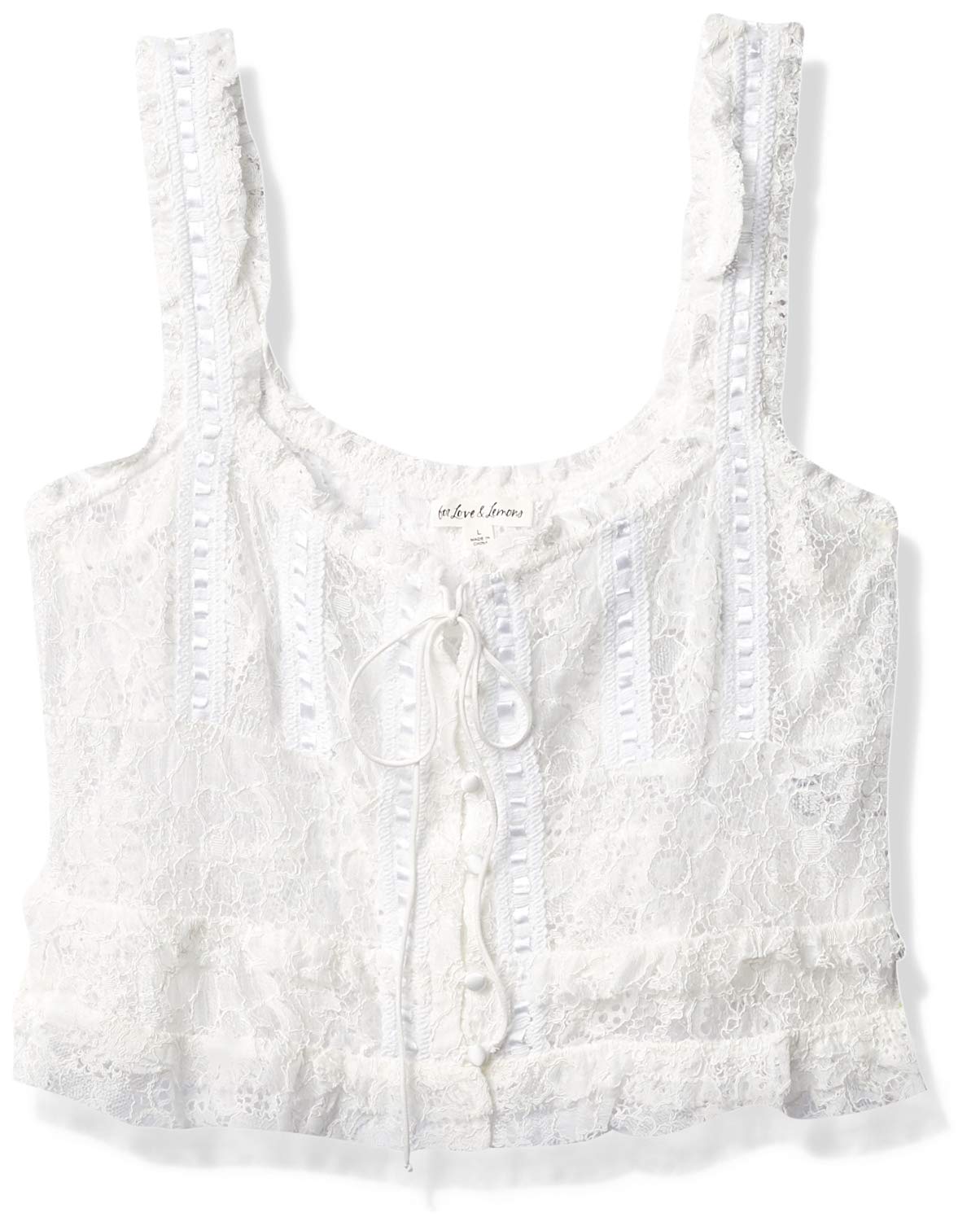 For Love & Lemons Women's Button Up Blouse - Floral Print Long Sleeve Shirt for Casual & Office Wear | Perfect for Date Night, Work & Everyday Outfits
