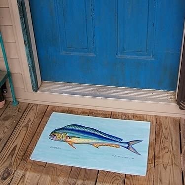 Betsy Drake DM010 Dolphin Fish Door Mat 18