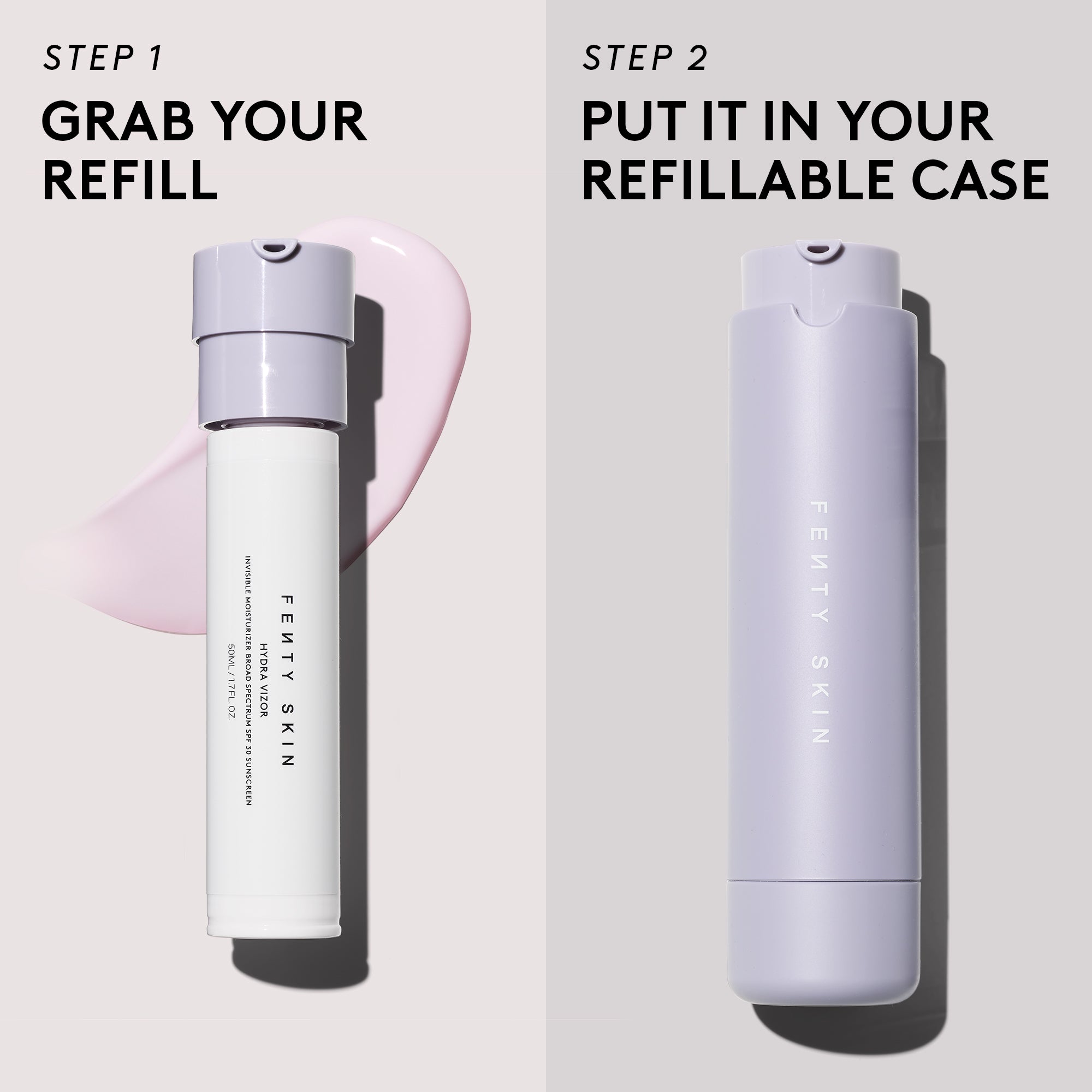 Hydra Vizor Refillable Invisible Moisturizer with SPF 30 | Broad Spectrum Sunscreen | Niacinamide & Kalahari Melon Extract | Daily Hydration & Sun Protection for Face | Perfect for Outdoor Activities & Travel