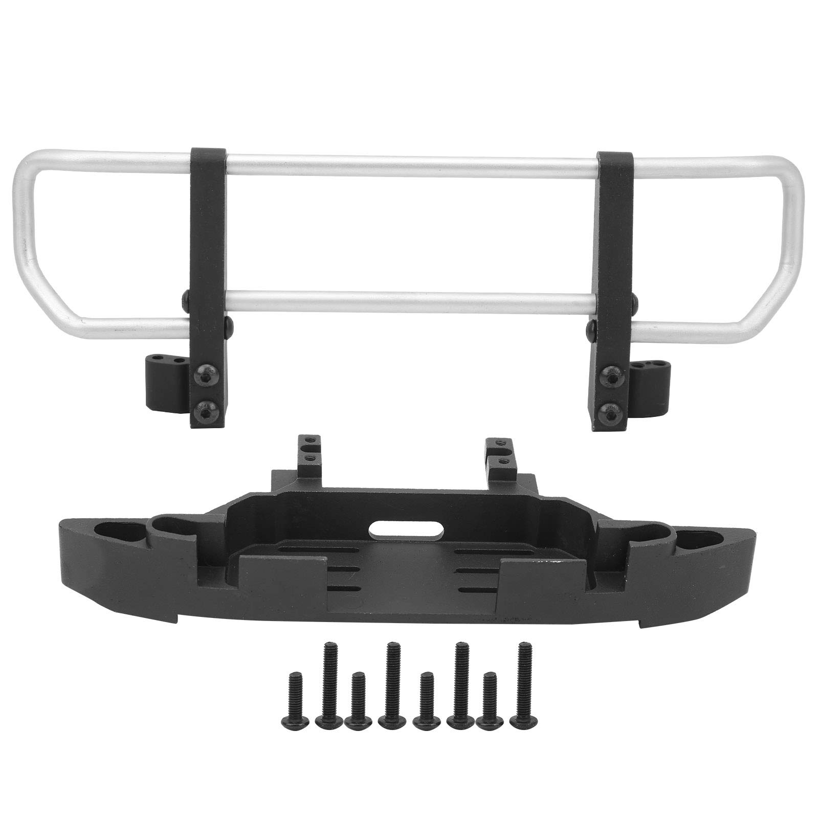 VGEBY 1/10 Scale RC Crawler Metal Front Bumper - Universal Fit for TRX4 & TRX6 Models - Heavy Duty Off-Road Bumper for Rock Crawling & Trail Adventures