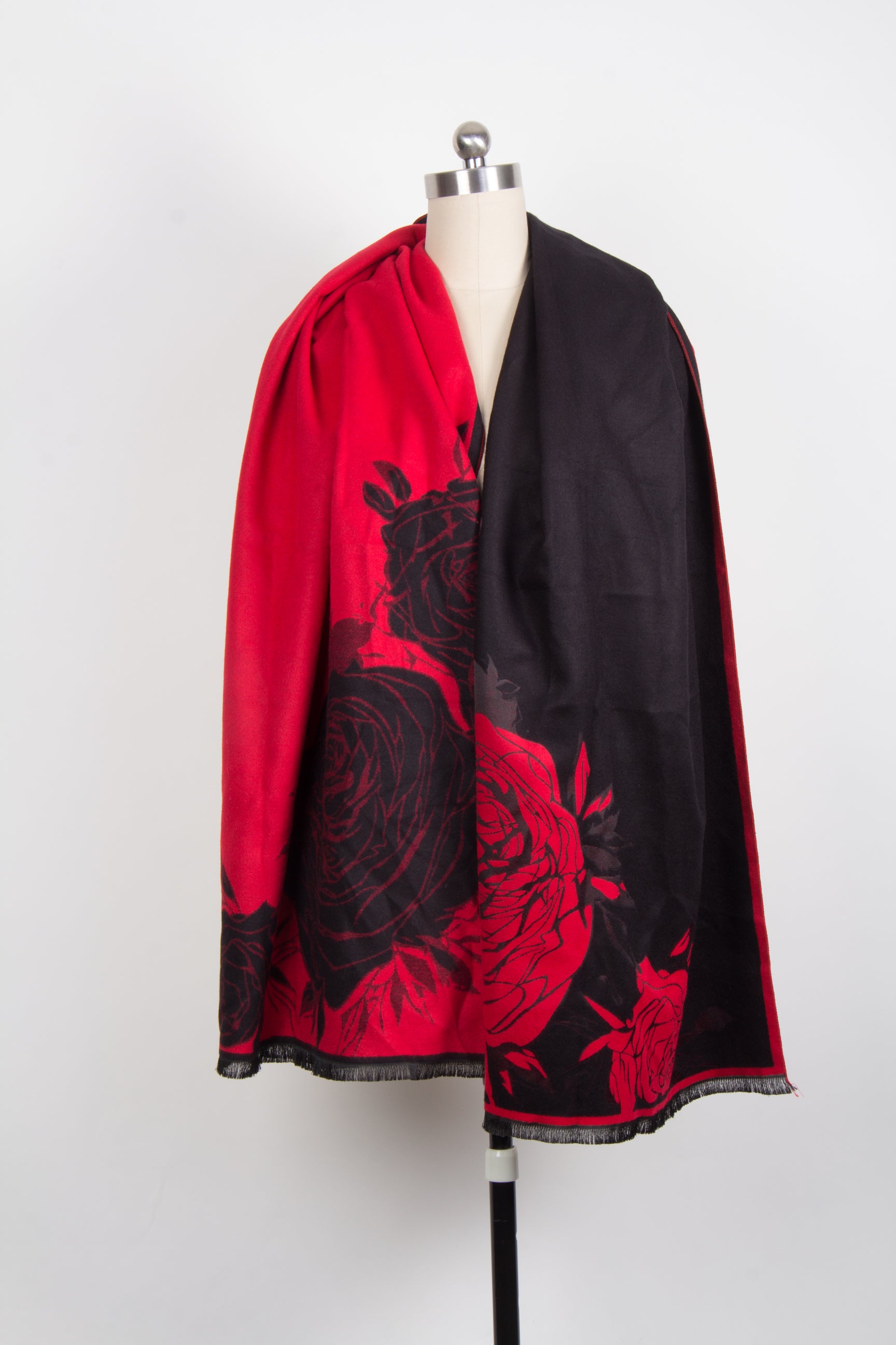 Stylish Bold Floral Reversible Scarf for Women - Lightweight Fashion Accessory for Spring, Fall & Winter - Perfect for Office, Travel & Special Occasions
