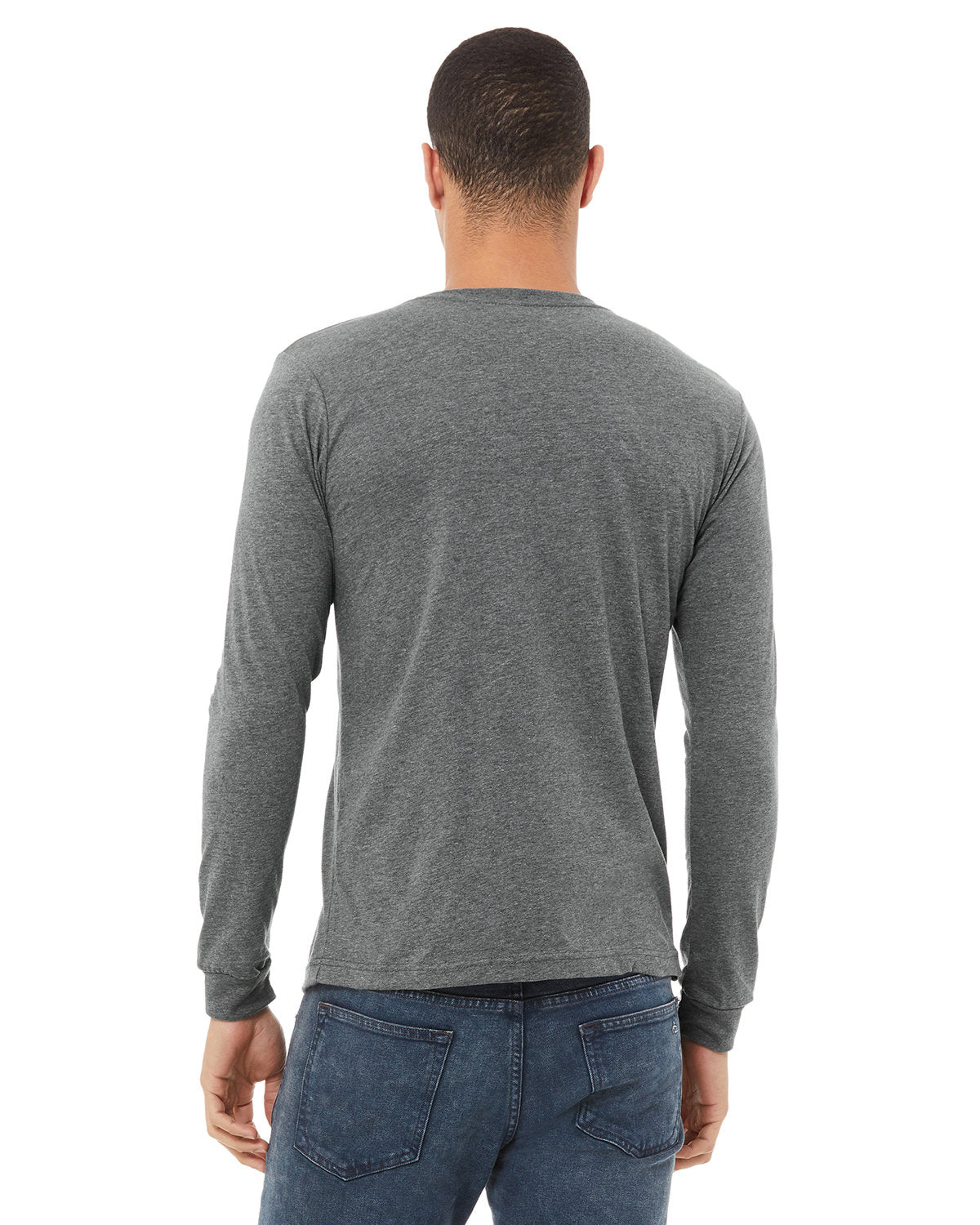 Bella + Canvas 3501CVC Unisex Long Sleeve T-Shirt | Soft CVC Jersey Crewneck Tee for Men & Women | Perfect for Casual Wear, Layering & Work Uniforms