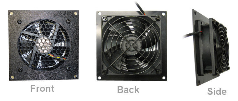 CG CabCool 901 Single 92mm Cabinet Cooling Fan Kit - Quiet Cooling Solution for Home Theaters, Gaming PCs & AV Cabinets - Perfect for Electronics Ventilation & Temperature Control