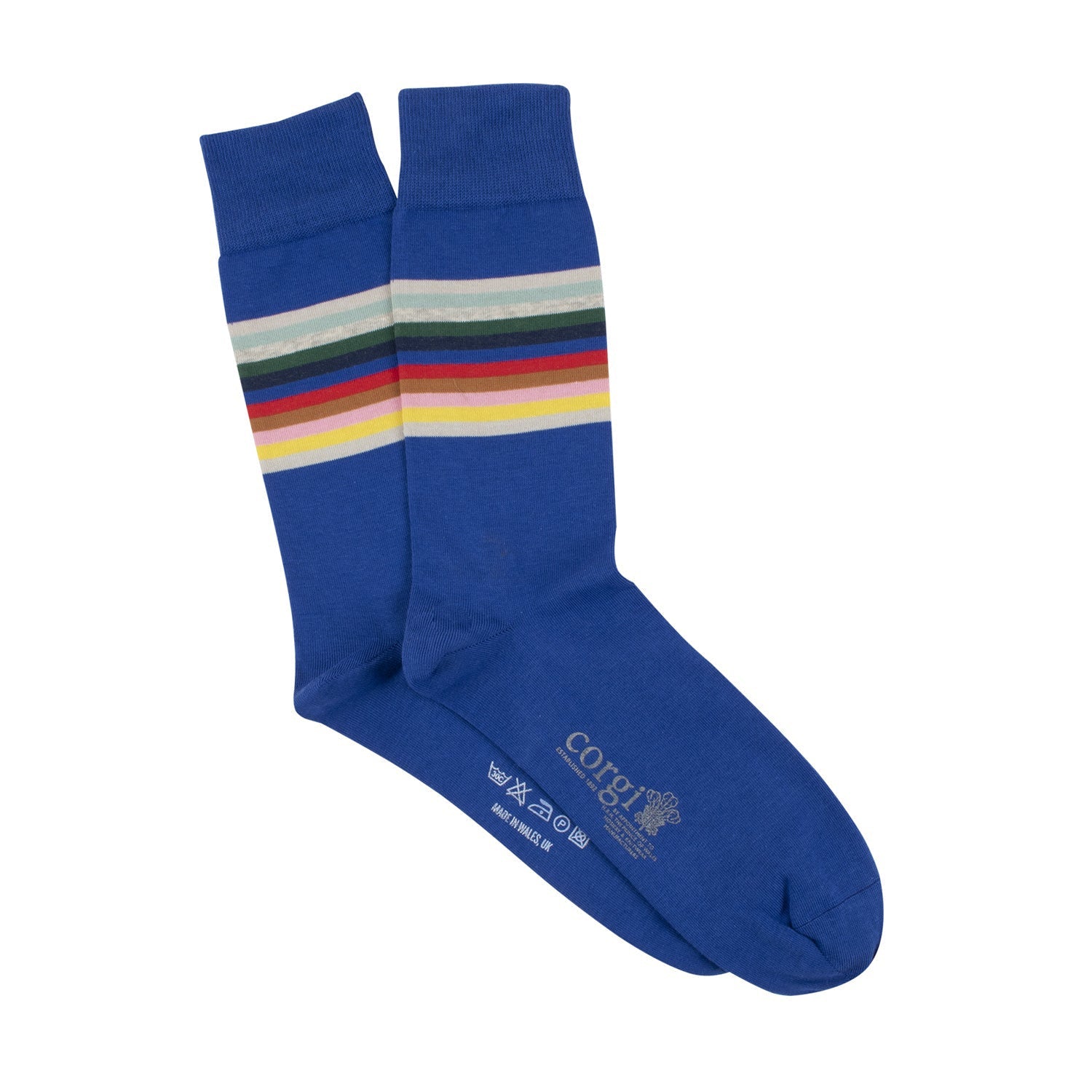 Colorful Women's Rainbow Striped Cotton Socks - Soft, Breathable & Comfortable for Everyday Wear, Workout, Yoga and Casual Outfits