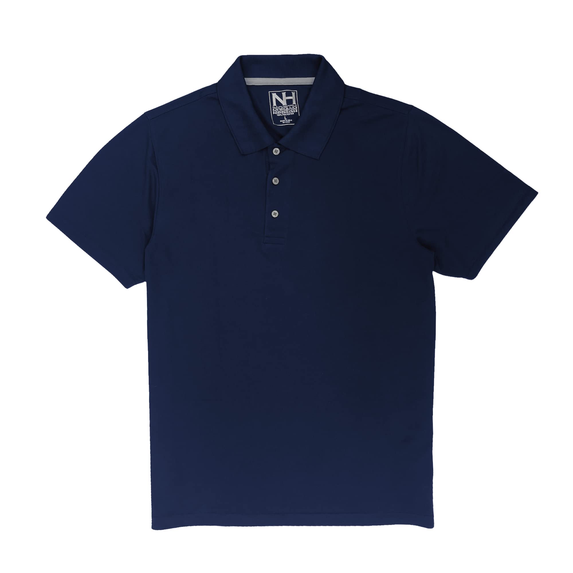Men's Breathable Mesh Stitch Performance Polo Shirt - Moisture Wicking & Quick Dry for Golf, Tennis & Casual Wear