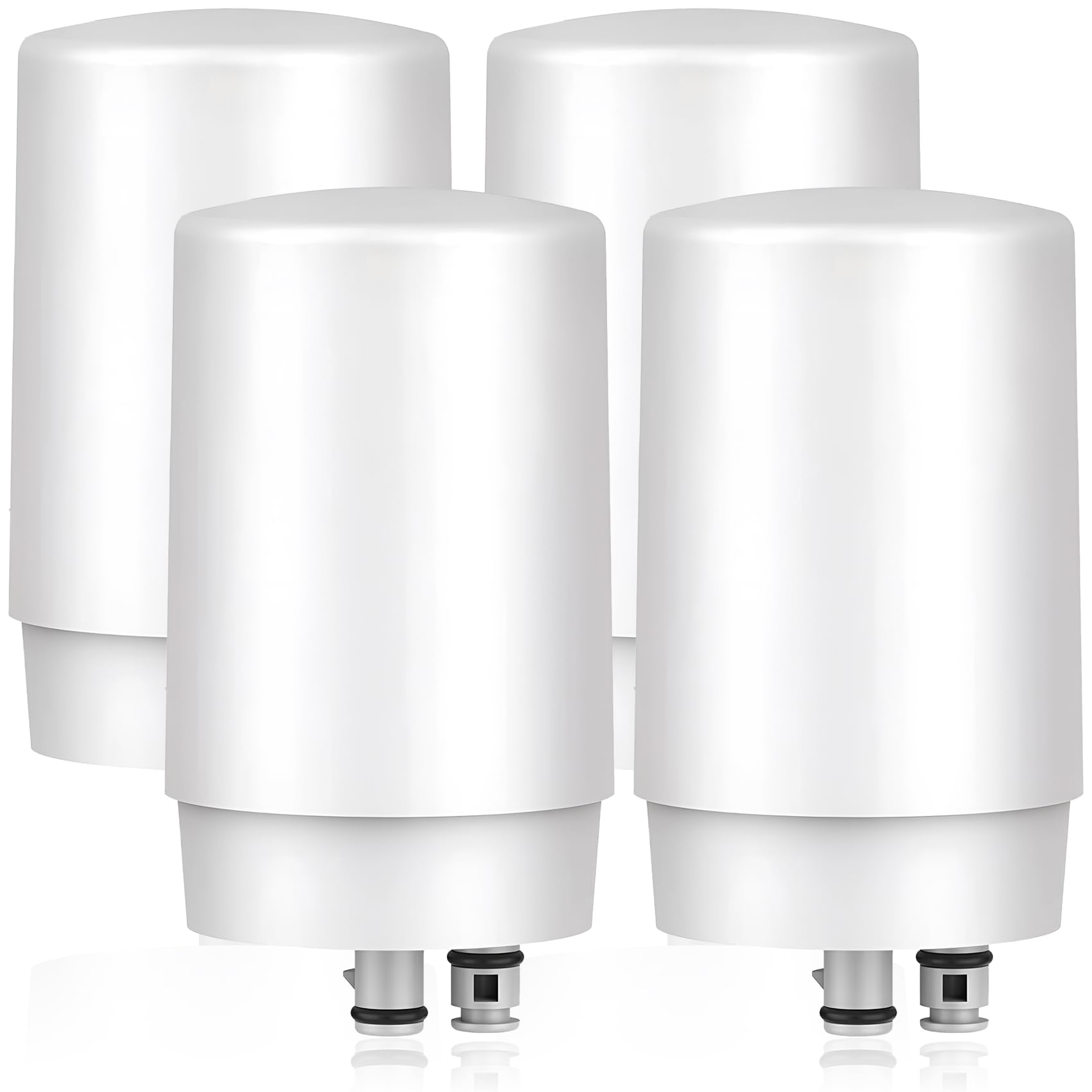 Brita® Faucet Water Filter Replacement - 4 Pack White Sink Filter Attachment Compatible with Brita® Faucet Mount System | Clean Tap Water for Drinking, Cooking & Baby Formula Preparation