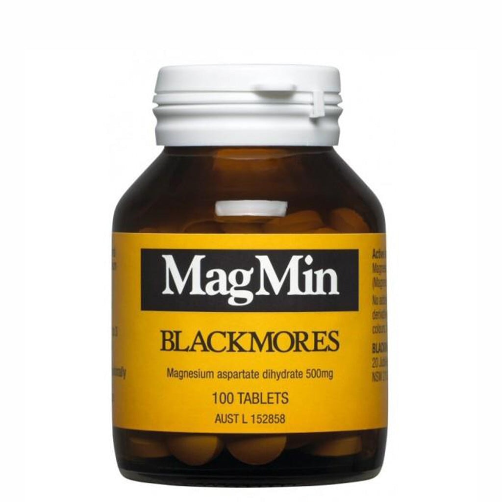 Blackmores Magmin Magnesium & Vitamin B6 Supplement - Supports Muscle Relaxation, Energy & Stress Relief - Ideal for Athletes, Busy Professionals & Active Lifestyles