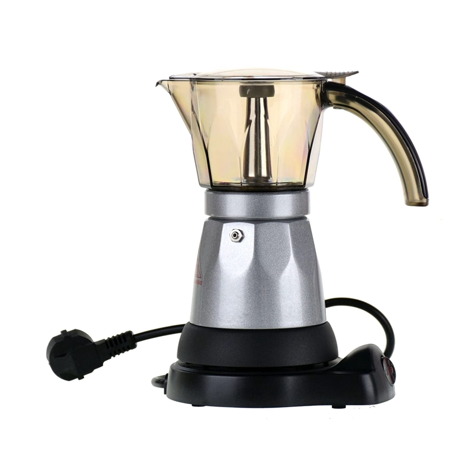 Stainless Steel French Press Coffee Maker - 34oz/6 Cups, Electric Heating Mocha Pot for Espresso & Brewing - Perfect for Home, Office & Camping Use