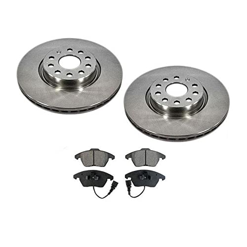 High-Performance Front Brake Rotor & Ceramic Brake Pads Kit for 2006-2013 Audi A3 & A3 Quattro - Perfect for Daily Driving & Performance Upgrades