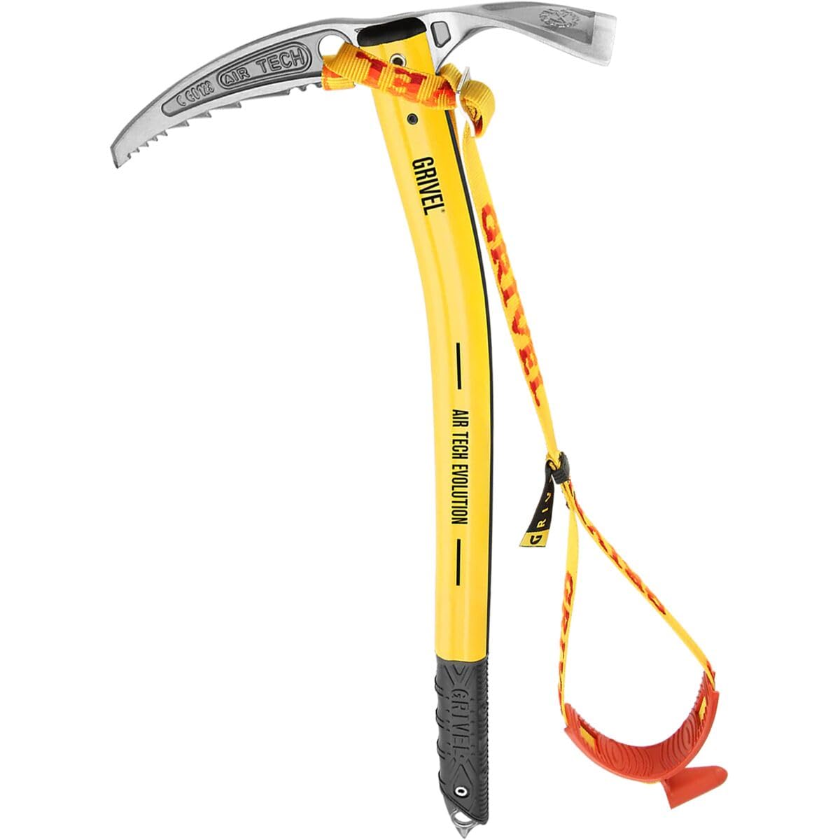Grivel Air Tech Hammer G-Bone Ice Axe with Long Leash - 48cm Lightweight Mountaineering Tool for Climbing & Alpine Adventures | Perfect for Ice Climbing, Glacier Travel & Winter Hiking