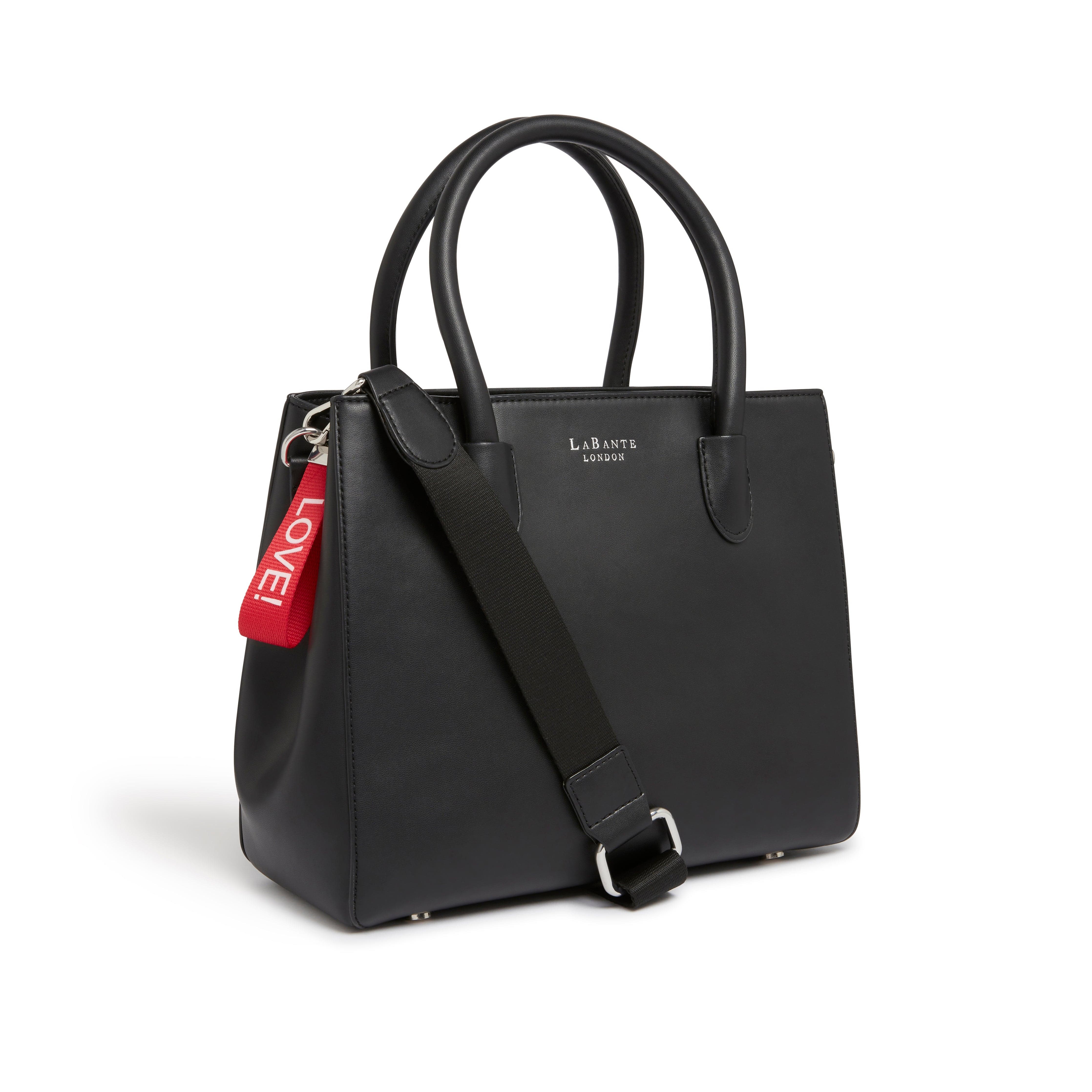 Vegan Leather Tote Bag for Women - Andes Eco-Friendly Black Handbag | Perfect for Work, Travel & Everyday Use