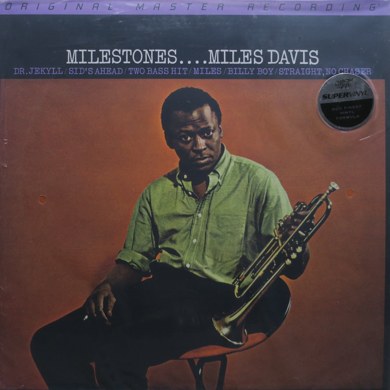 MILES DAVIS 'Milestones' MFSL SuperVinyl 180g Vinyl LP - Audiophile Jazz Record for Home Listening & Music Collectors - Perfect for Vinyl Enthusiasts and Jazz Lovers