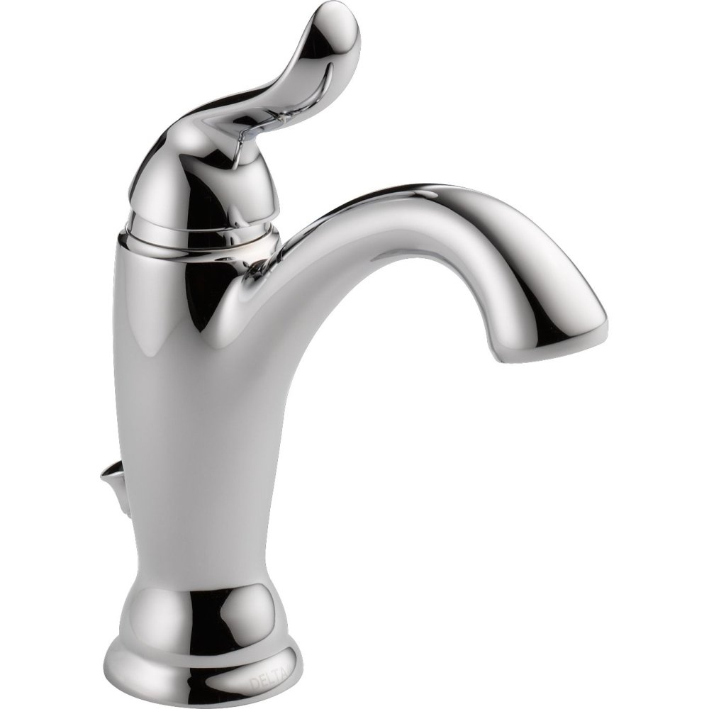 Linden Single Hole Single Handle Bathroom Faucet - Modern Waterfall Design for Sink Vanity, Perfect for Home & Hotel Bathroom Renovation