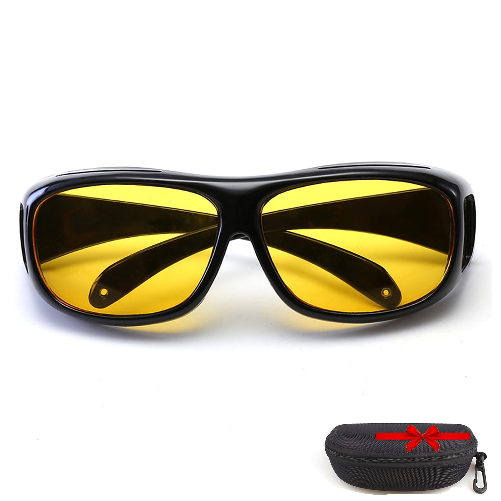 Night Vision Driving Glasses for Enhanced Visibility - Anti-Glare HD Lenses for Safe Night Driving | Perfect for Road Trips, Commuting & Low Light Conditions
