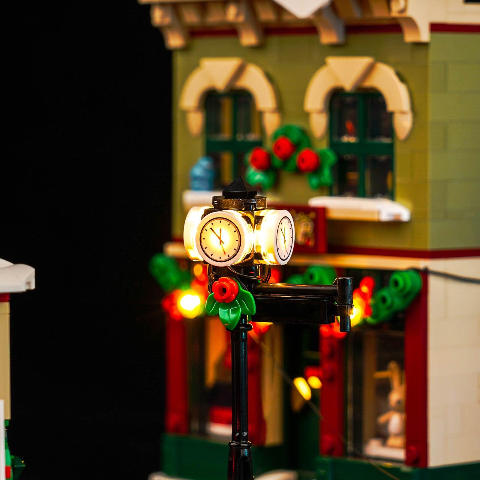LEGO Holiday Main Street ICONS 10308 Building Kit with LED Lights - Christmas Village Display & Winter Holiday Decor for Home & Office