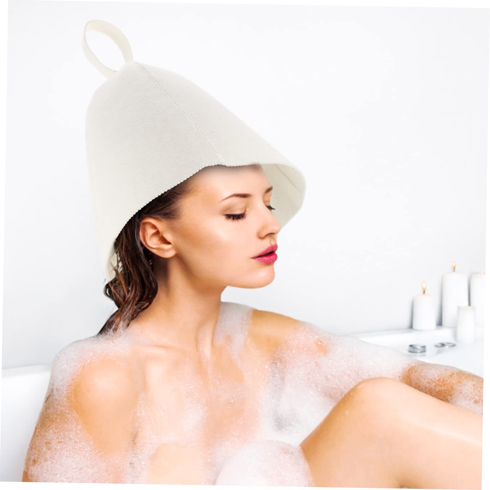 YARNOW 12 Pack Men's Breathable Felt Sauna Hat - Steam Bath & Shower Accessories for Hair Protection - Unisex Sauna Hat for Spa, Gym, and Home Use
