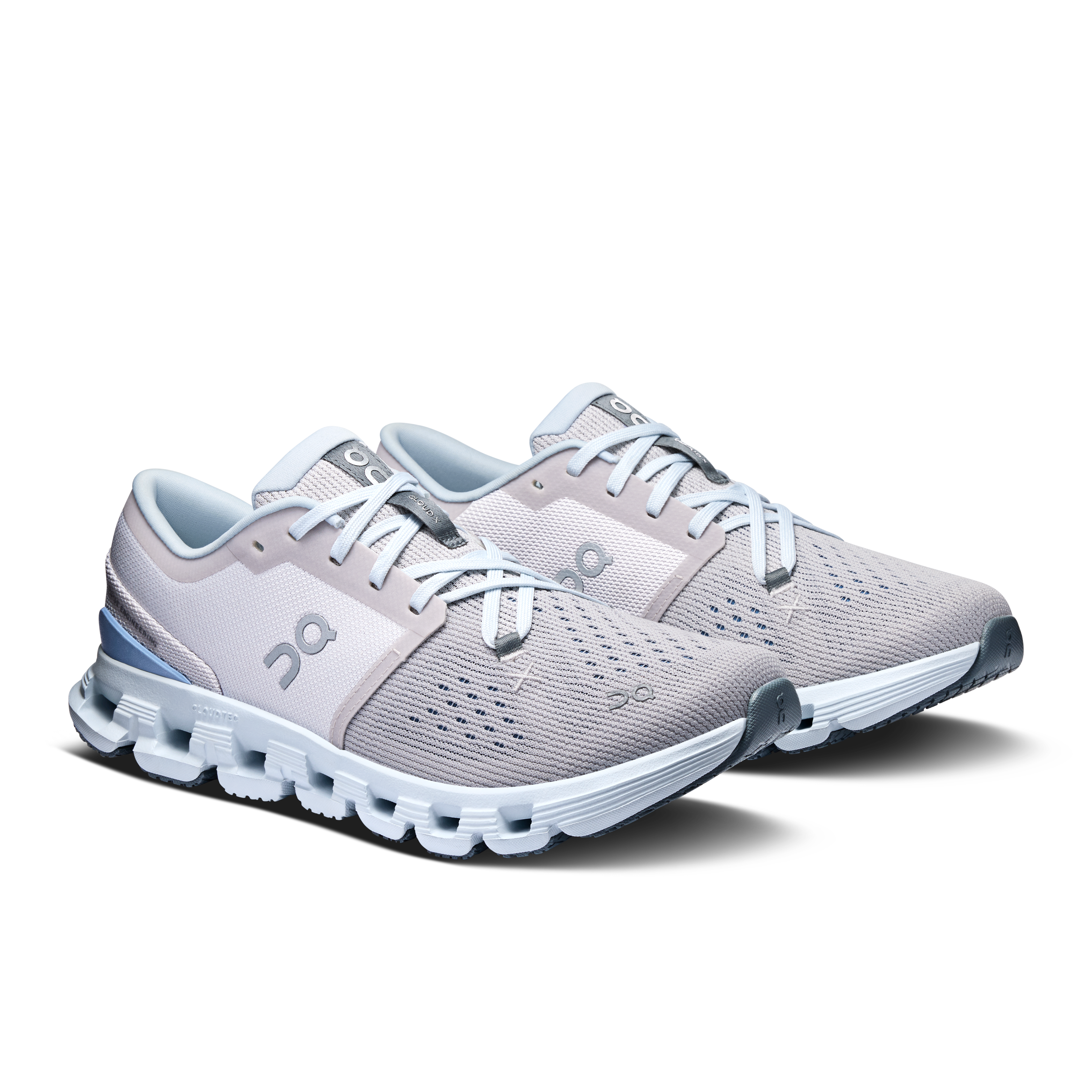Women's Cloud X 4 Running Shoes - Silver/Chambray - Lightweight & Breathable for Jogging, Gym Workouts & Daily Wear