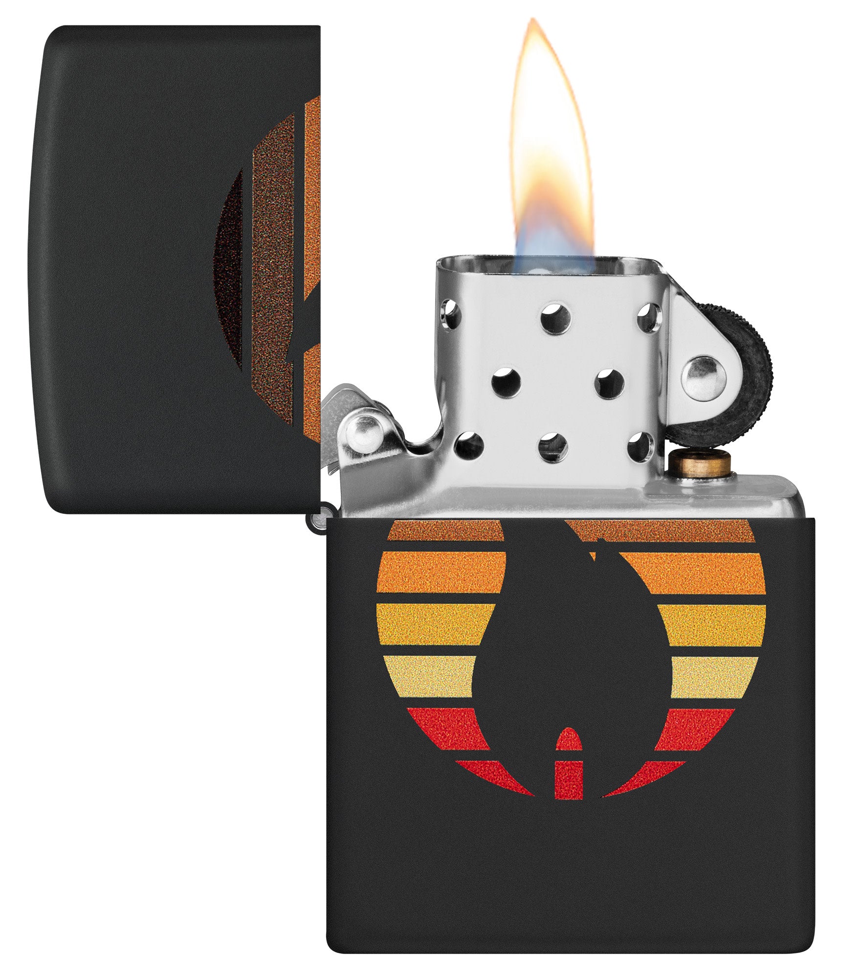 Colorblock Zippo Lighter - Stylish Windproof Metal Lighter with Unique Color Block Design - Perfect for Outdoor Camping, Hiking & Everyday Carry