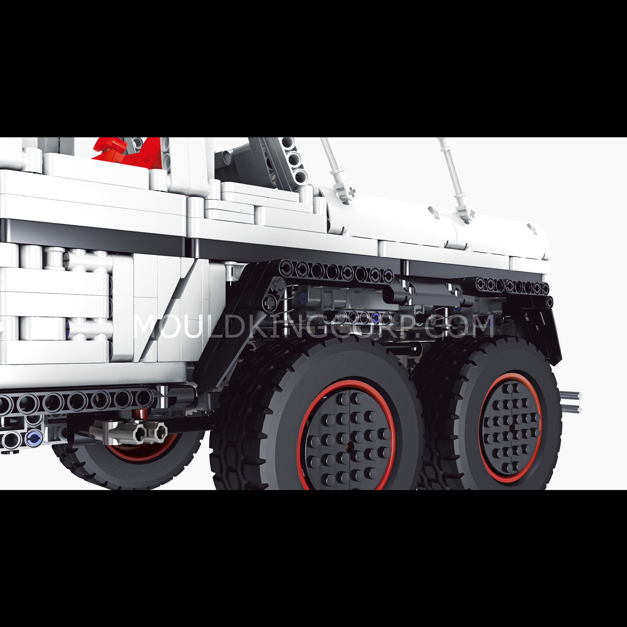 Mould King 13061S Remote Control 6x6 Off-Road Truck Building Kit | 3,825pcs STEM Toy for Adults & Teens | DIY Engineering Project for Home & Office Display