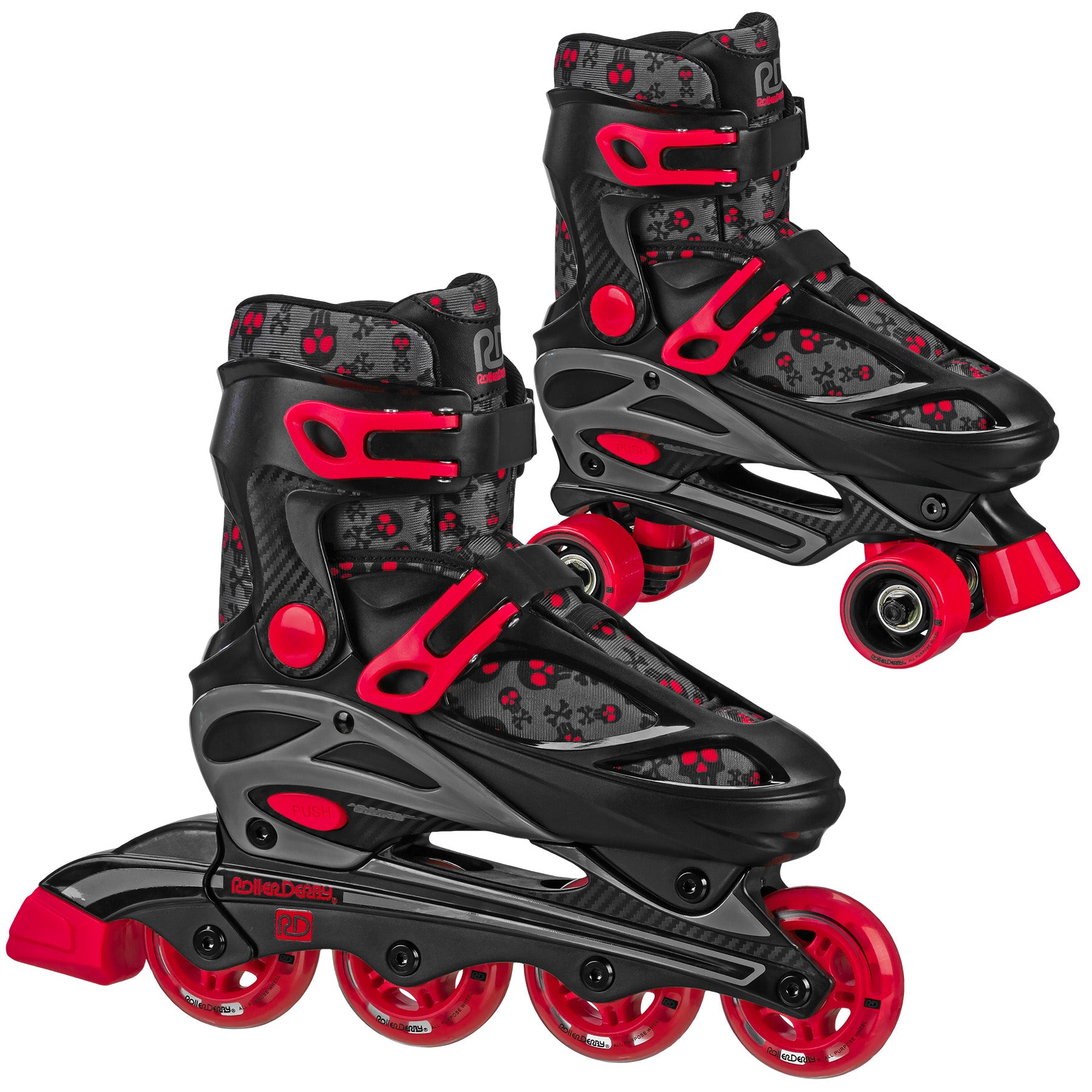 Black/Red Stripes