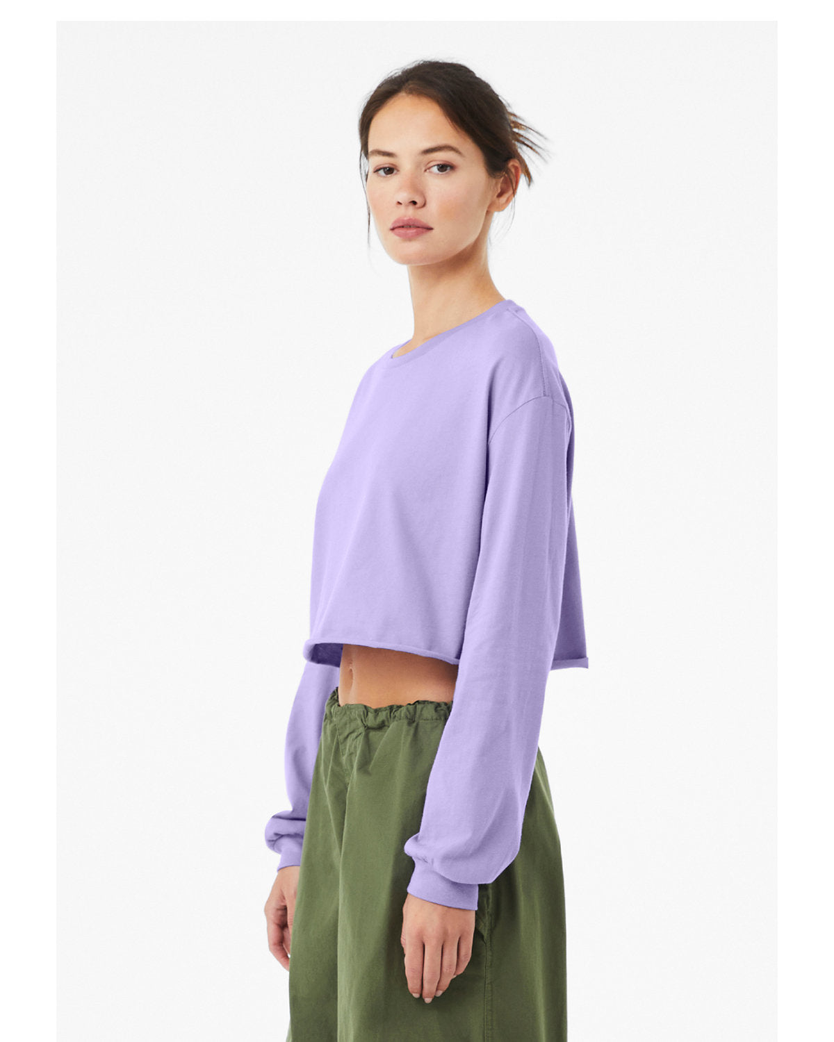 Bella + Canvas 6501B Women's Cropped Long Sleeve T-Shirt - Soft Cotton Tee for Casual Wear, Workout & Layering | Perfect for Yoga, Gym & Everyday Fashion