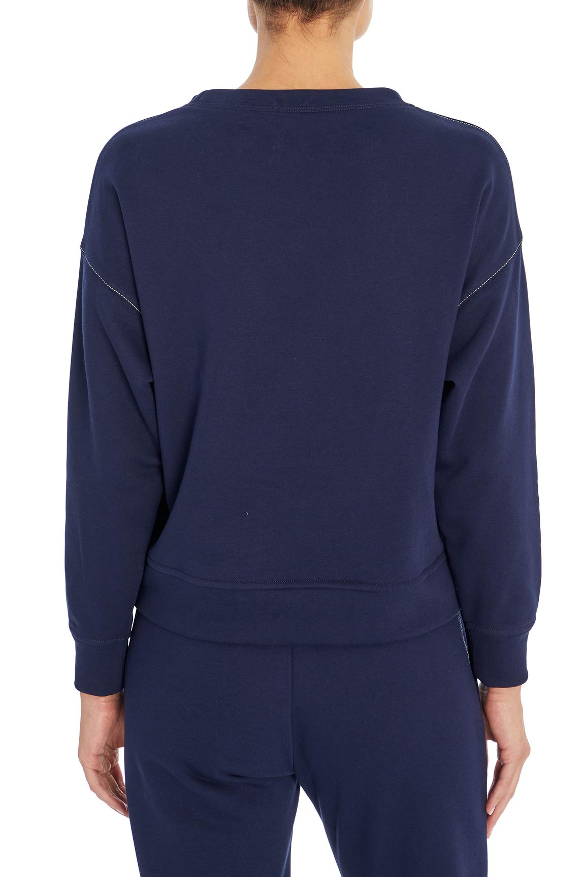 Three Dots Women's Boxy Pullover Sweatshirt - Soft Casual Oversized Crewneck Sweatshirt for Women | Perfect for Lounge, Travel & Everyday Wear