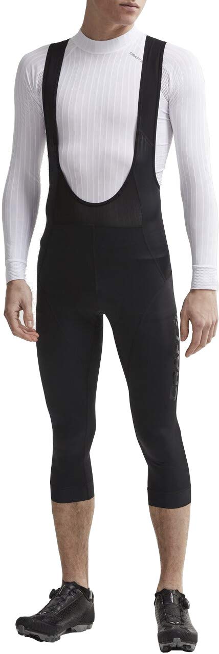 Craft Sportswear Men's Essence Bib Knickers - Padded Cycling Bib Shorts with C3 Infinity Pad for Road & Mountain Biking | Comfortable & Breathable for Long Rides & Training