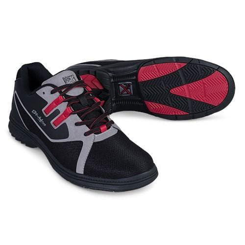 KR Strikeforce Men's Ignite Bowling Shoes - Black, Grey & Red - Right Hand Wide Width for Enhanced Performance & Comfort on the Lanes