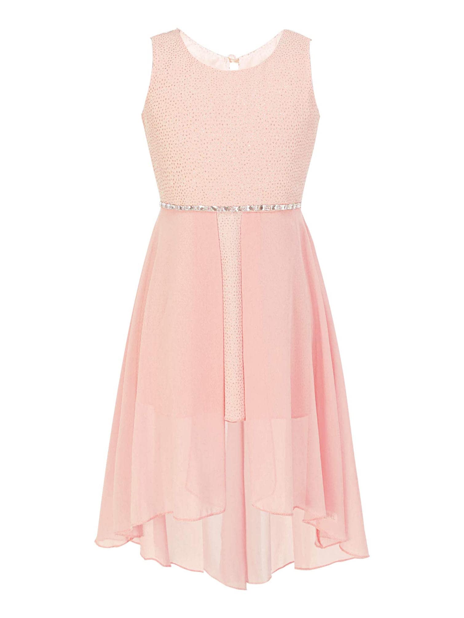 Sparkly Chiffon Dance Dress for Girls - Elegant Princess Prom Gown for Weddings, Formal Parties & Ballet Performances | Perfect for Recitals, Pageants & Special Occasions