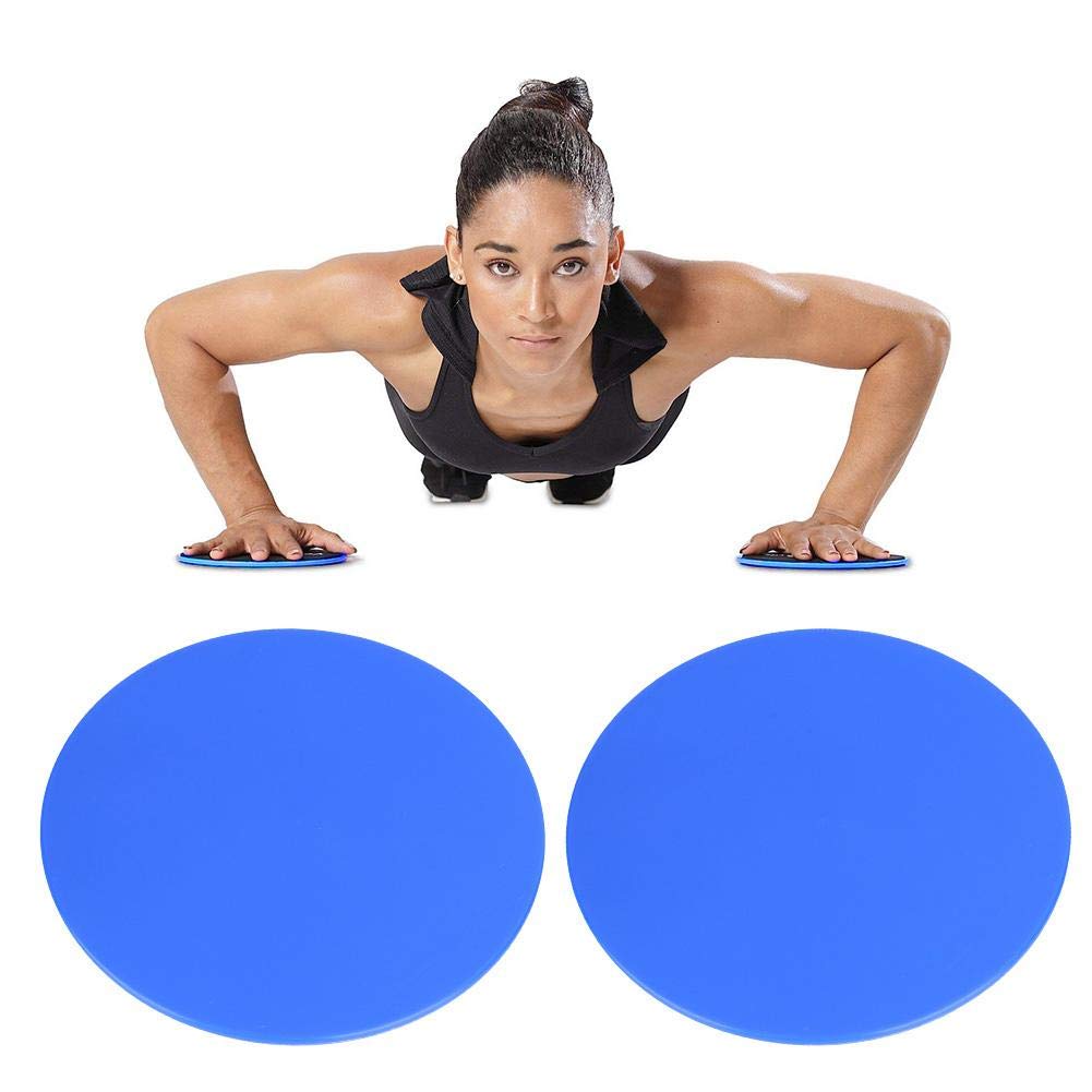 Keenso Sliding Disc Exercise Sliders for Core & Full Body Workout - Abdominal & Crossfit Training on Carpet & Hard Floors - Perfect for Home Gym & Fitness Enthusiasts