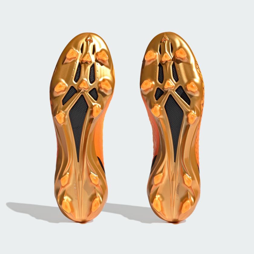 Adidas X Speedportal.1 FG Soccer Cleats - Solar Gold, Core Black & Team Solar Orange - Men's Size 41 1/3 EU | Firm Ground Football Boots for Professional Matches & Training