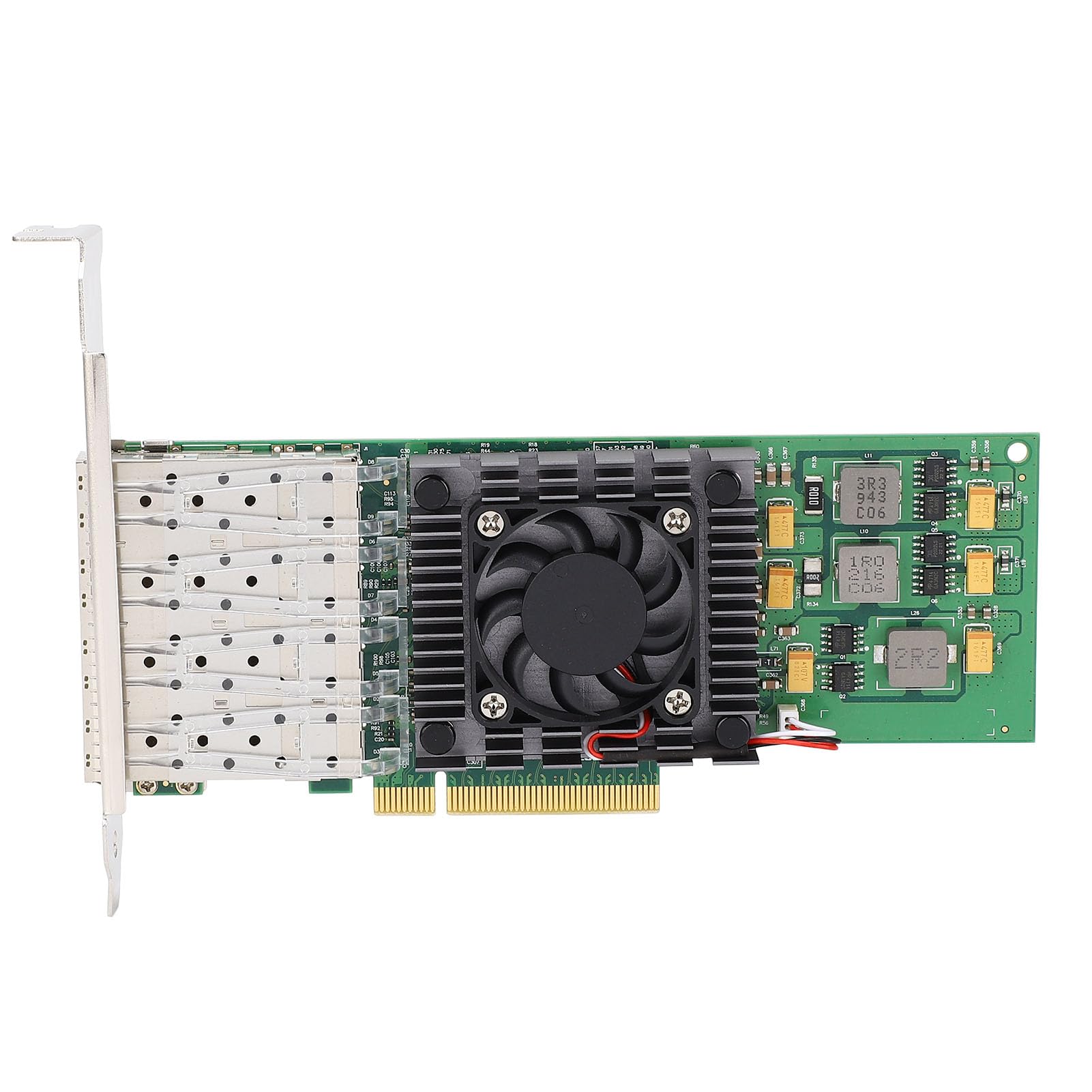 High-Speed BCM57840 PCIe X8 Network Card - Quad SFP28 & LC Fiber Port 10Gbps Ethernet Server Adapter for Data Centers, Cloud Computing, and High-Performance Networking
