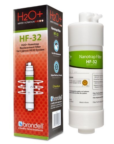 Brondell H2O+ Cypress Advanced Nanotrap Water Filter System (HF-32) - Under Sink Water Filtration for Clean Drinking Water in Homes & Offices