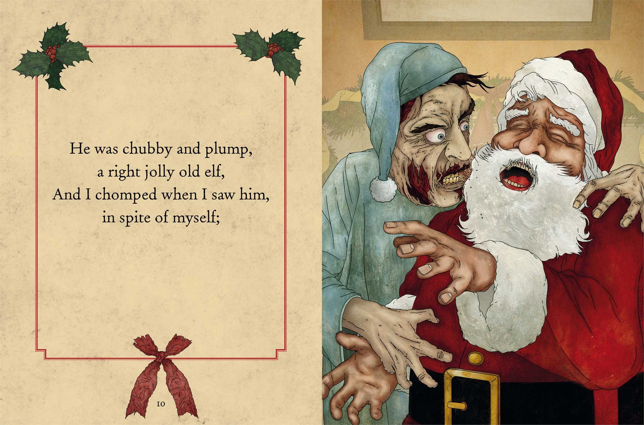 The Zombie Night Before Christmas - Spooky Holiday Book for Kids & Adults | Perfect for Halloween & Christmas Gifts, Scary Storytime, and Themed Parties