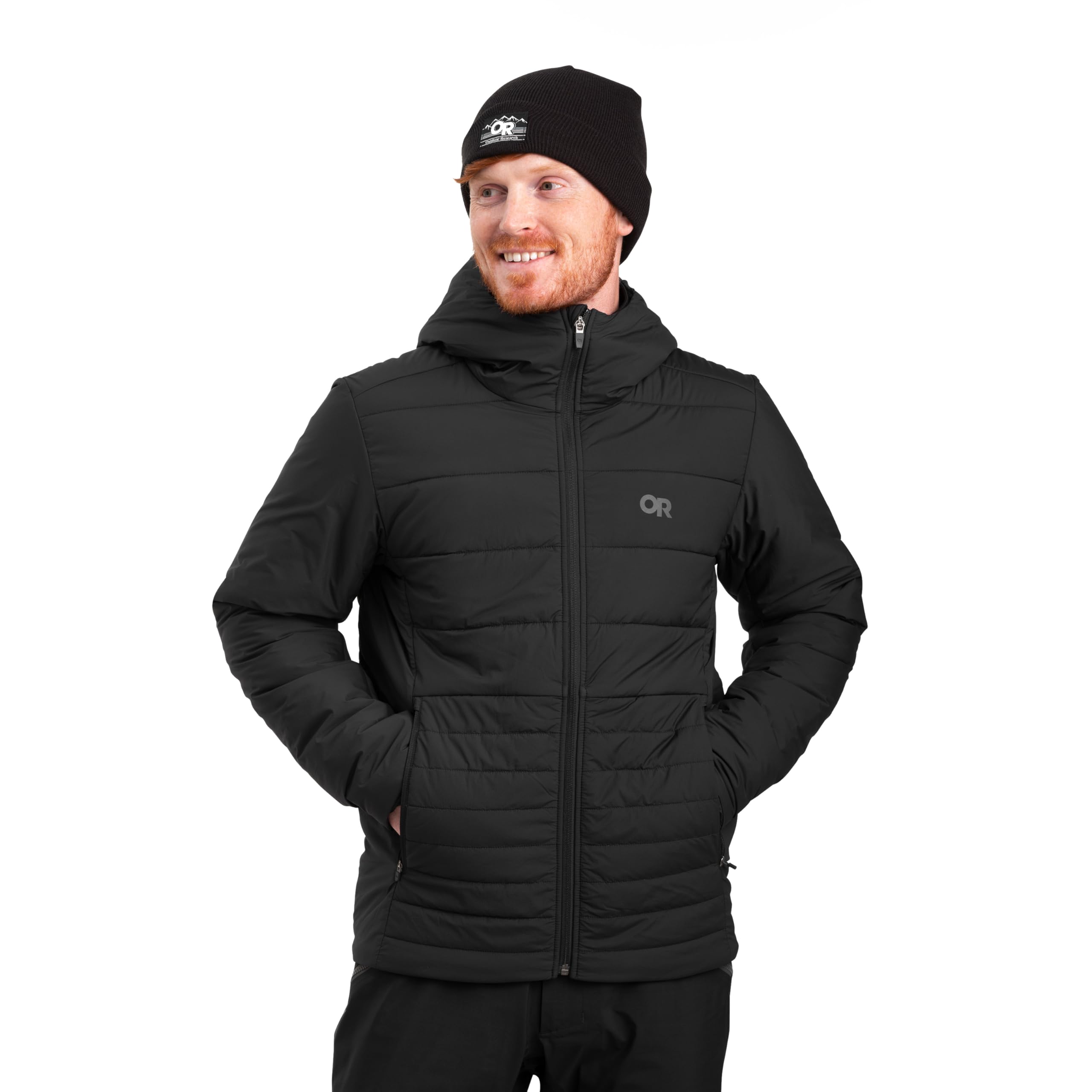 Outdoor Research Men's Shadow Insulated Hoodie - Lightweight Winter Jacket for Hiking & Camping - Water-Resistant Warm Fleece Pullover for Outdoor Adventures