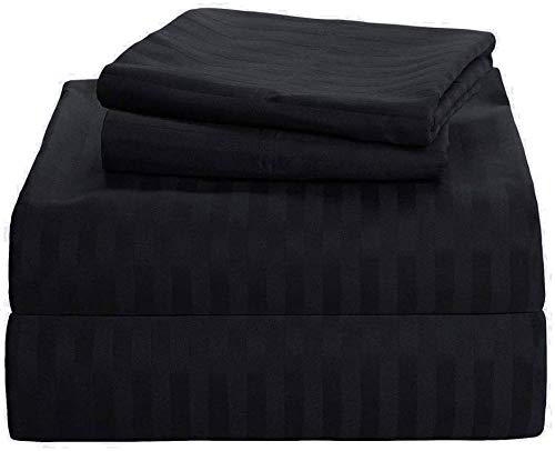 Premium 600 Thread Count Egyptian Cotton Sheet Set - 4-Piece King Size with Deep Pocket (15