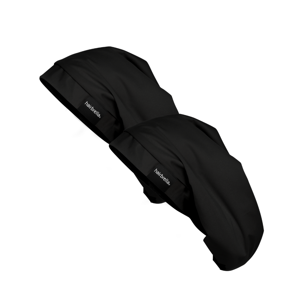 Hairbrella Satin Lined Sleep Cap XL Bundle (2 Pack) - Extra Large Silk Lined Bonnet for Curly, Natural & Protective Hairstyles - Perfect for Nighttime Hair Care & Travel