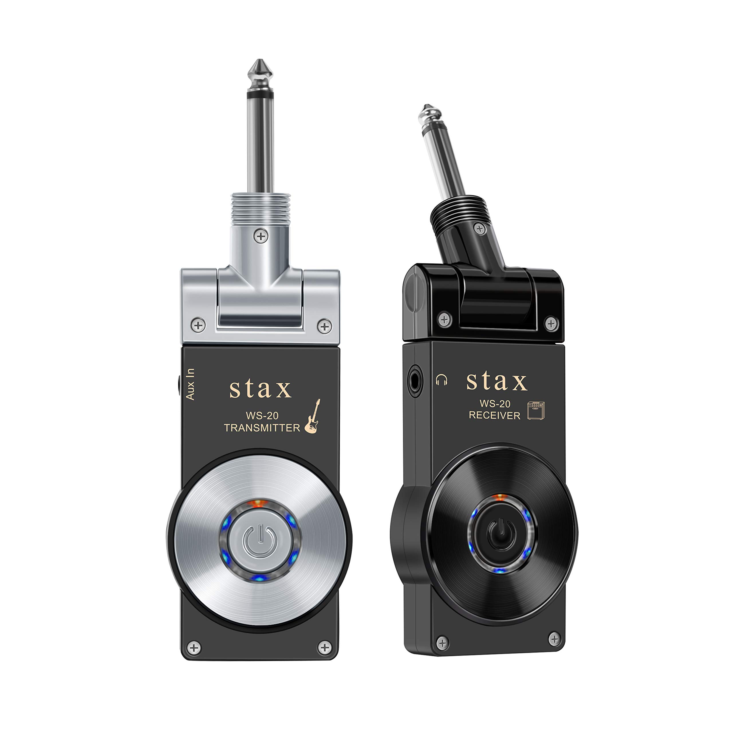 Stax 2.4GHz Wireless Guitar System - Rechargeable Transmitter & Receiver for Electric Guitar & Bass | Perfect for Live Performances, Studio Recording & Stage Shows
