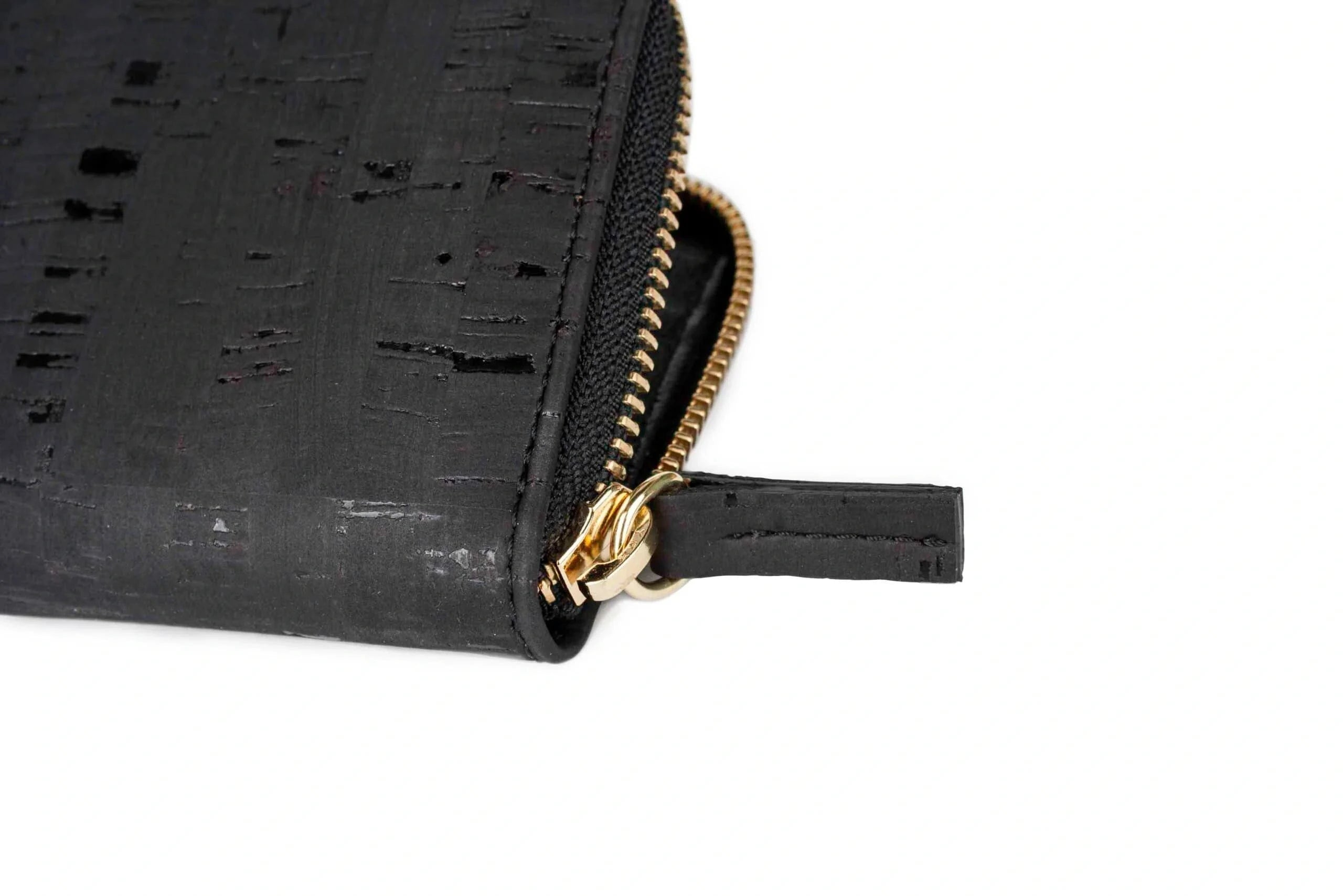 Eco-Friendly Vegan Cork Wallet & Card Holder - Black | Slim RFID Blocking Minimalist Wallet for Men & Women | Perfect for Travel, Gym & Everyday Use