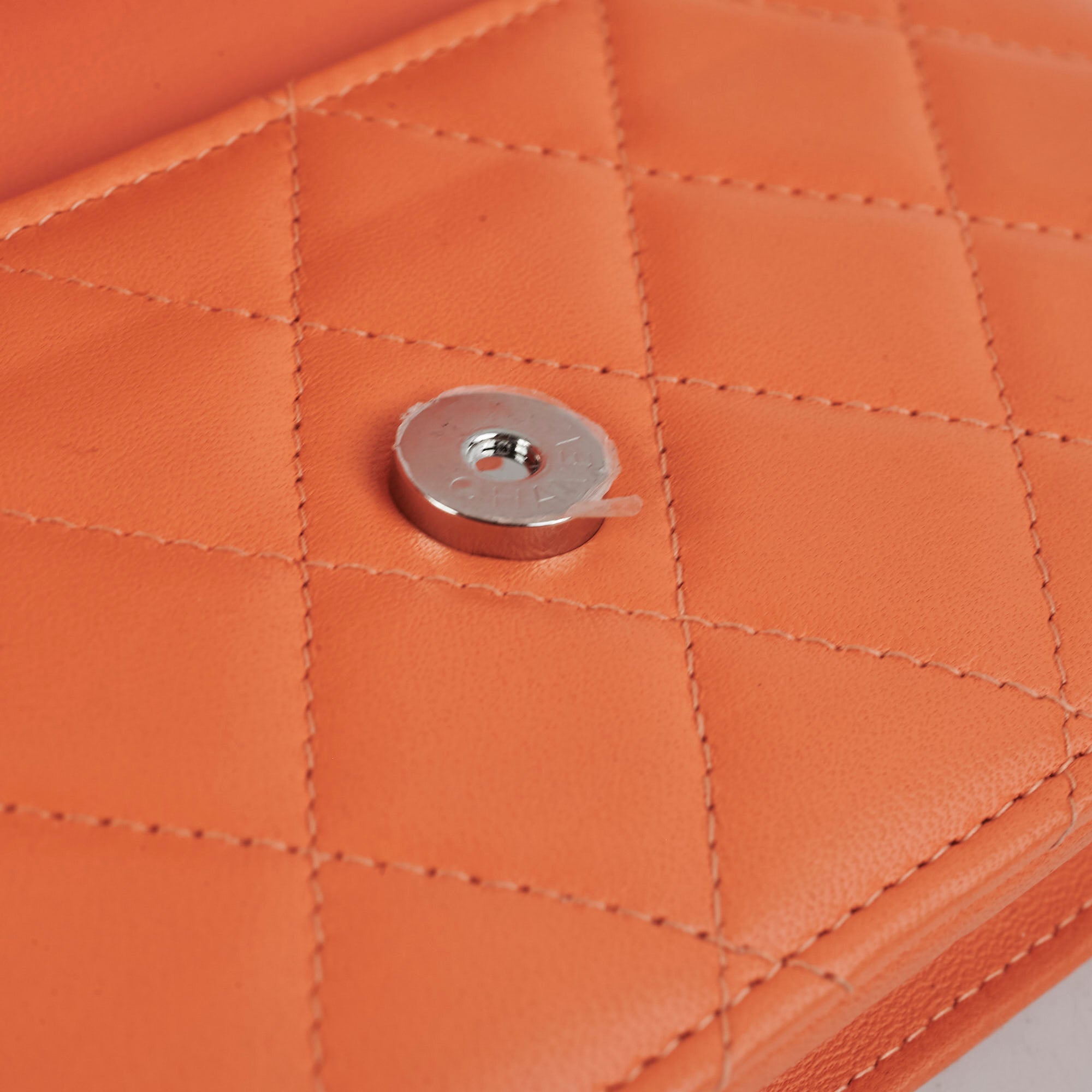 Authentic Chanel Lambskin Coral Wallet On Chain WOC - Luxury Crossbody Bag for Women, Perfect for Evening Parties & Date Nights