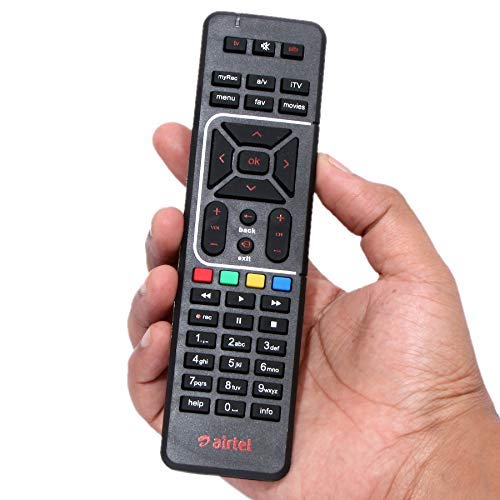 Universal Airtel Digital TV Remote Control - Compatible with HD/SD DTH Box (Black) | Perfect for Home Entertainment & Digital TV Setup