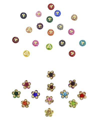 Clara Multi-Color Fancy Bindi Combo Set for Women | Stone & Designer Bindis for Women & Girls | Traditional Tiklai Set | Perfect for Weddings, Festivals & Indian Cultural Events