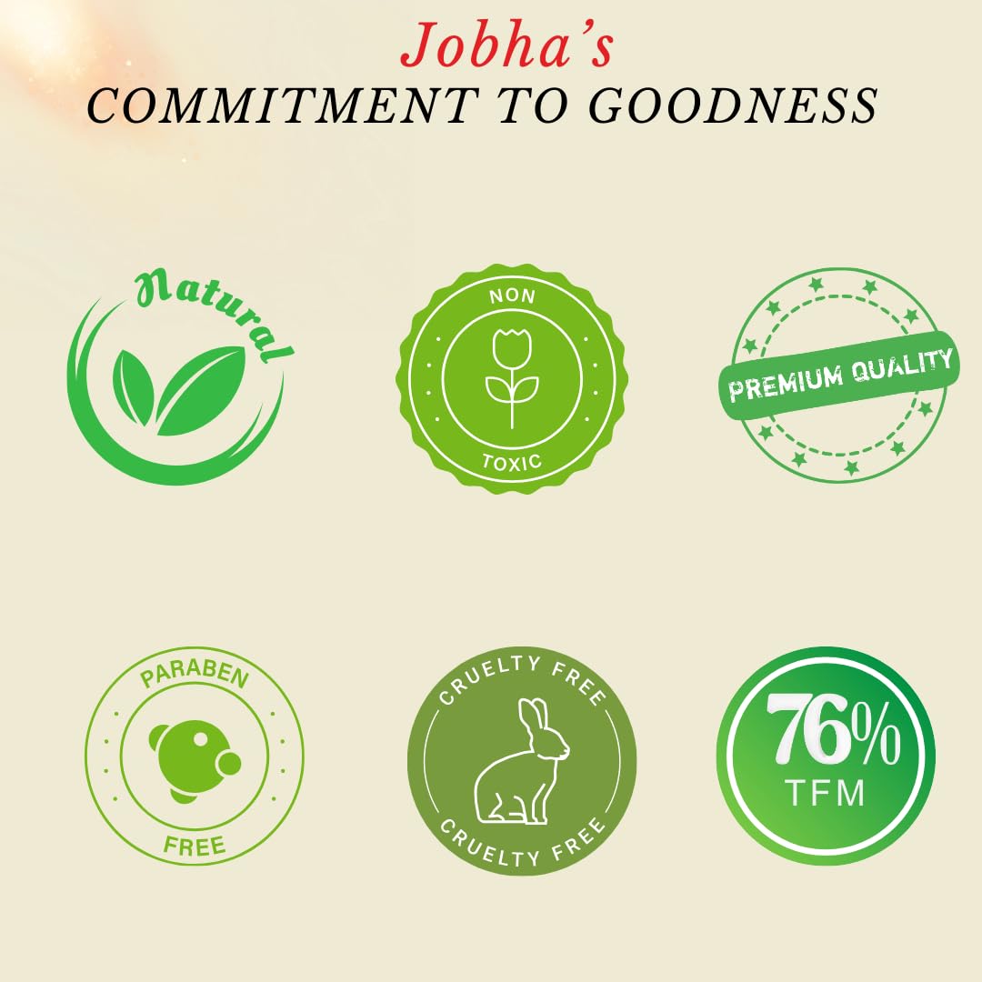 Jobha Green Apple Soap with Butter Fruit & Olive Oil - Skin Brightening Face & Body Cleanser for Women & Men (100g) - Natural Glow for Daily Skincare & Spa Relaxation