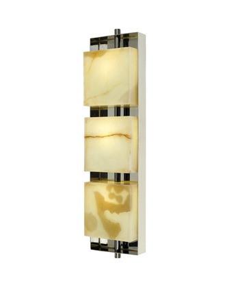 Quoizel HDS3962 3-Light Energy Efficient Fluorescent Wall Sconce - Stainless Steel & Black Finish for Hotel, Restaurant & Commercial Lighting